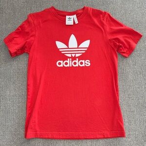 Adidas Red Crew Neck Tee